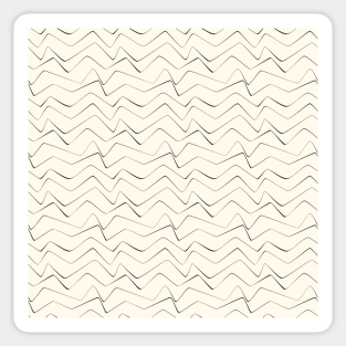 Minimal lines abstract stripes pattern Sticker